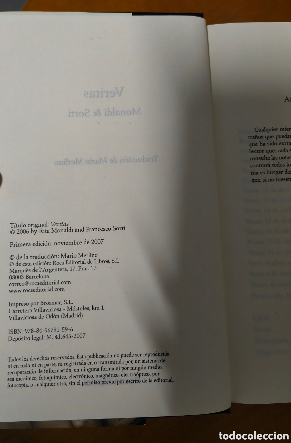 Libros de segunda mano: Veritas - Monaldi & Sorti - Foto 2