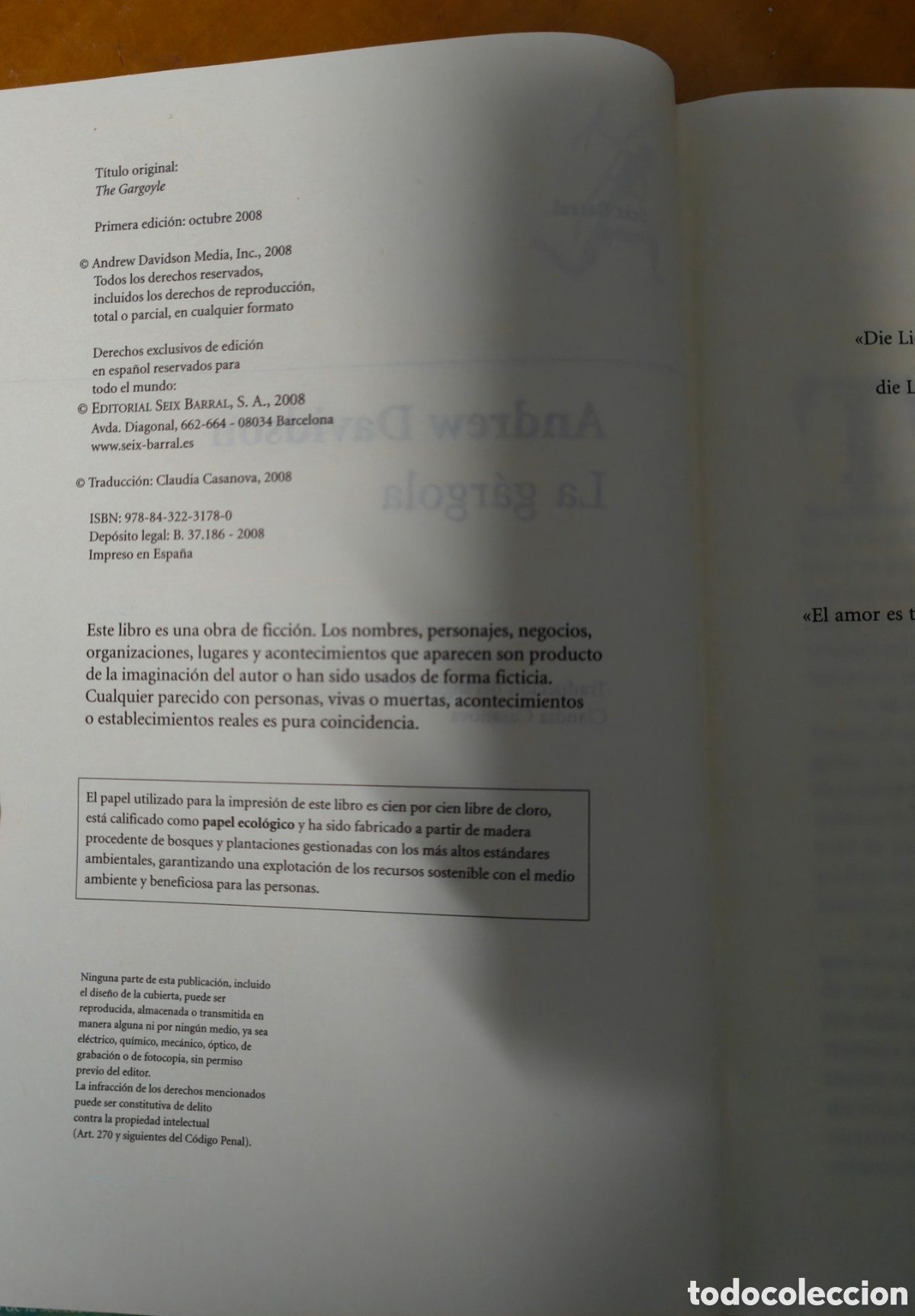 Libros de segunda mano: La G&aacute;rgola - Andrew Davison - Foto 2