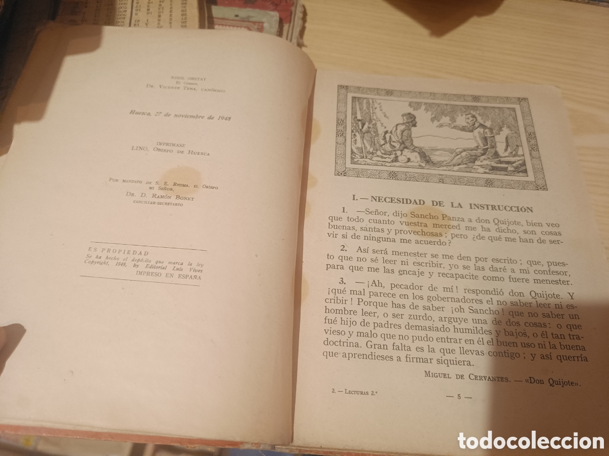 Libros de segunda mano: lecturas libro segundo ed. luis vives 1948 - Foto 6