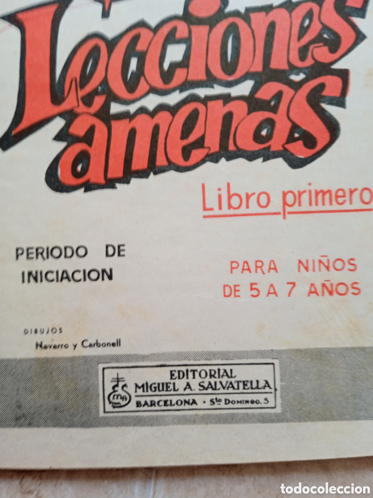 Libros de segunda mano: Lecciones amenas primer libro Ed. Miguel A. Salvatella - Foto 2
