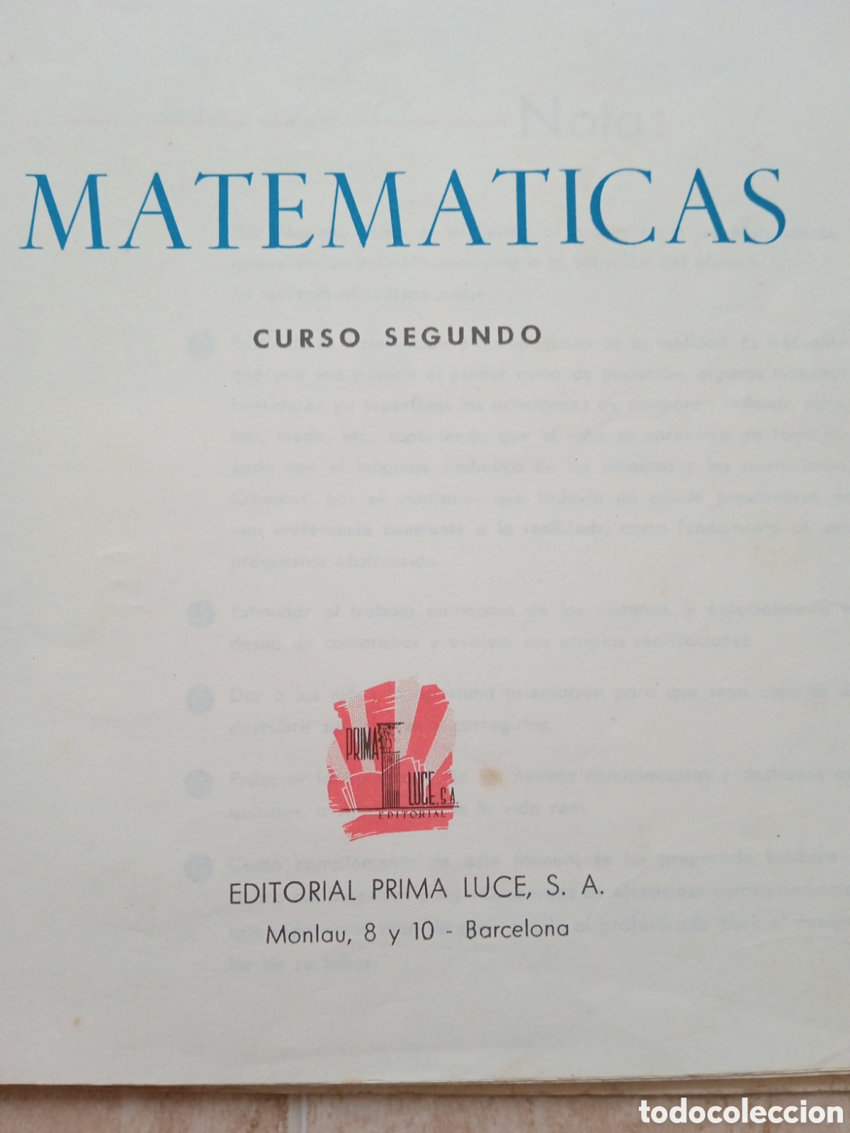 Libros de segunda mano: Matem&aacute;ticas 2&deg; curso Manuales Prima Luce - Foto 4