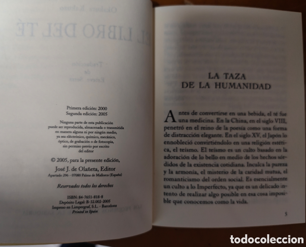Libros de segunda mano: El libro del t&eacute;. Okakura Kakuzo. - Foto 3
