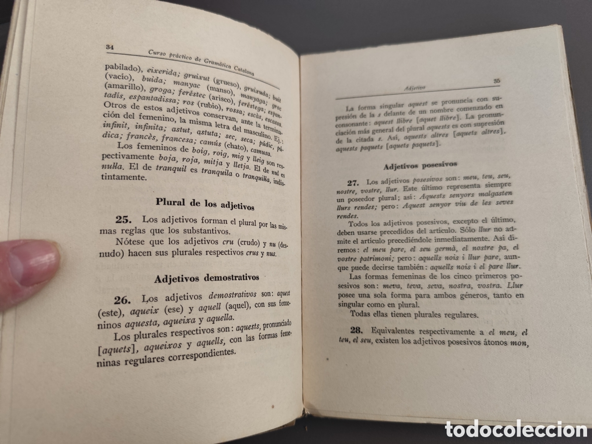Libros de segunda mano: CURSO PR&Aacute;CTICO DE GRAM&Aacute;TICA CATALANA. VALL&Egrave;S, E. 1950 - Foto 10
