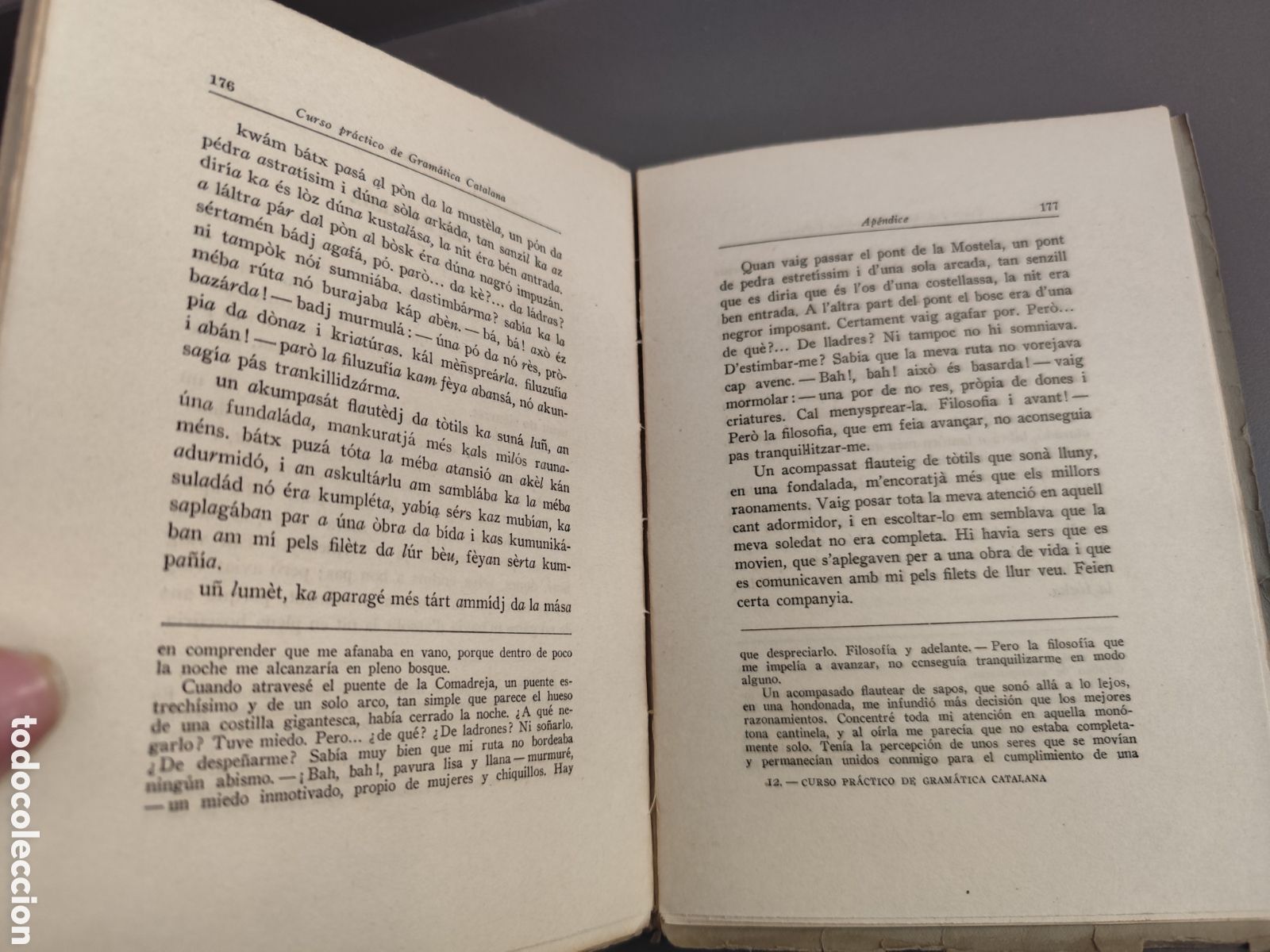 Libros de segunda mano: CURSO PR&Aacute;CTICO DE GRAM&Aacute;TICA CATALANA. VALL&Egrave;S, E. 1950 - Foto 14