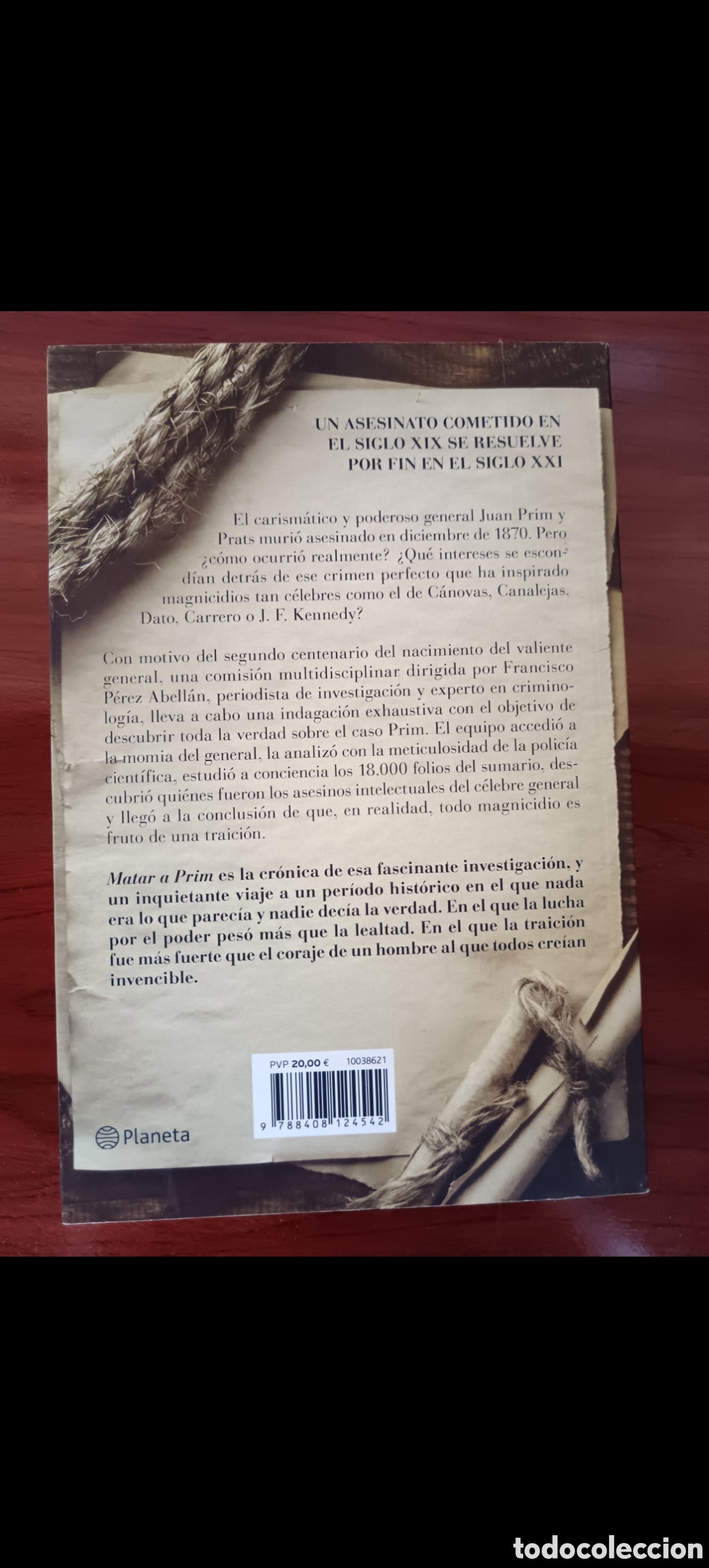 Libros de segunda mano: Matar a Prim. Francisco P&eacute;rez Abell&aacute;n - Foto 2