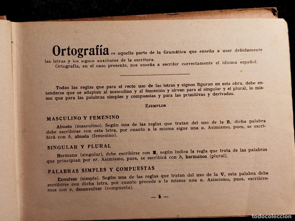 Libros de segunda mano: 1942. Ortografia. M&eacute;todo pr&aacute;ctico. Antonio Cots y Trias. - Foto 5