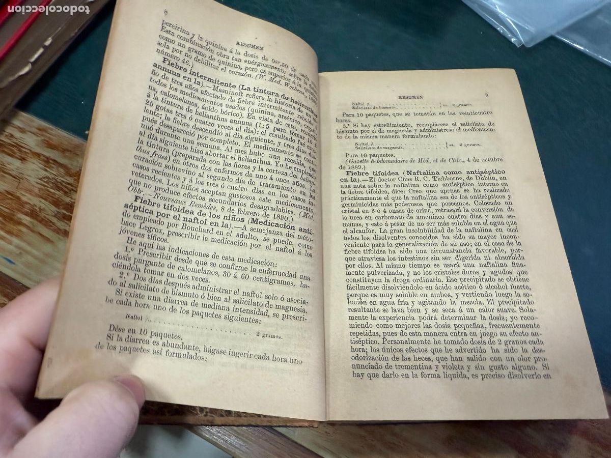 Libros de segunda mano: LIBRO ANUARIO DE MEDICINA Y CIRUGIA 11 - ENERO A JUNIO DE 1890 - Foto 5