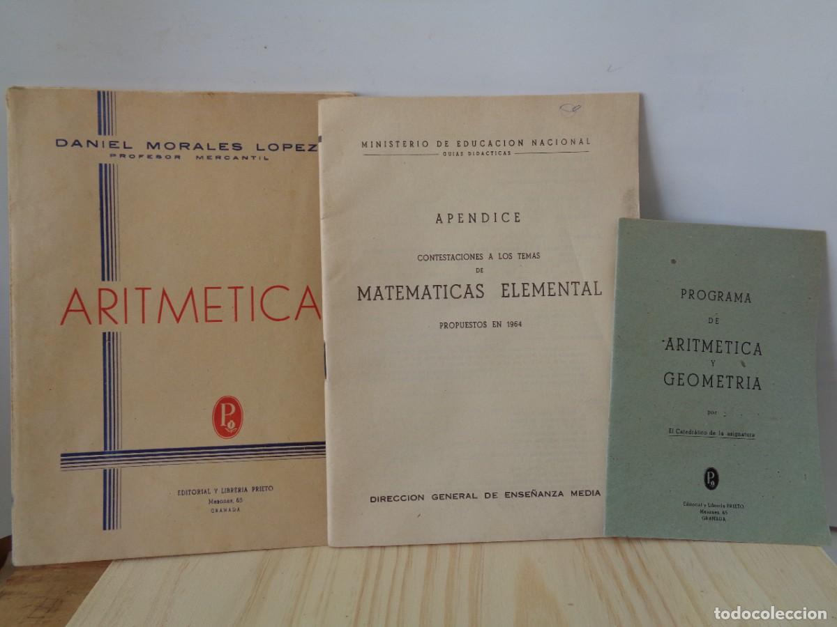 Libros de segunda mano: &iexcl;# Coleccion Escolar. ARITMETICA. + APENDICE + PROGRAMA. A&ntilde;os.- 1950... #! C-20 - Foto 2