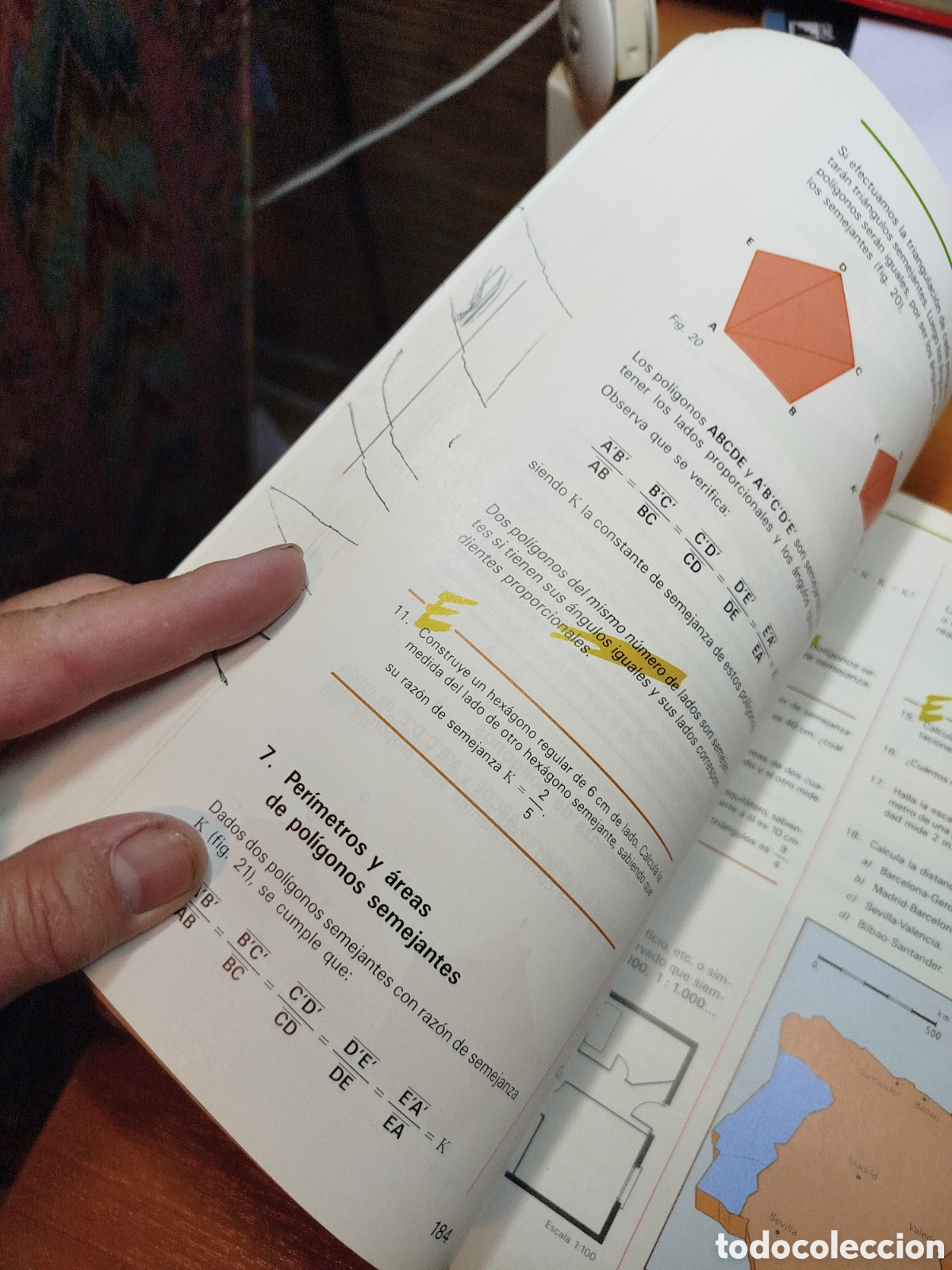 Libros de segunda mano: Matem&aacute;ticas 1 formaci&oacute;n profesional primer grado. Edeb&eacute;. - Foto 2