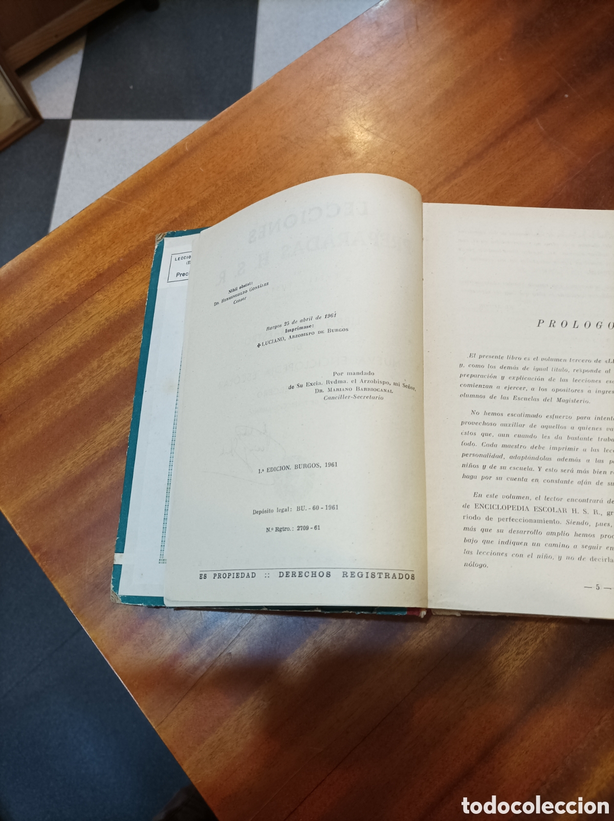 Libros de segunda mano: LECCIONES PREPARADAS . LIBRO DEL MAESTRO . 1EDICION1961,EVELIO.YUSTA.3GRADO - Foto 3