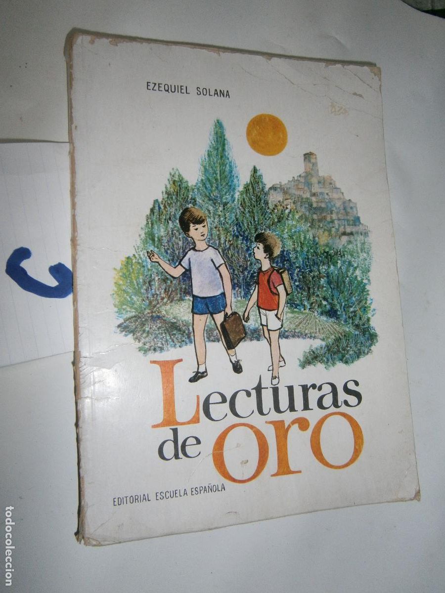 Libros de segunda mano: ANTIGUO LIBRO DE TEXTO - LECTURAS DE ORO - Foto 1