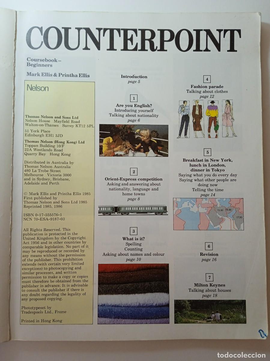 Libros de segunda mano: COUNTERPOINT BEGINNERS - MARK ELLIS & PRINTHA ELLIS 1985 - Foto 3