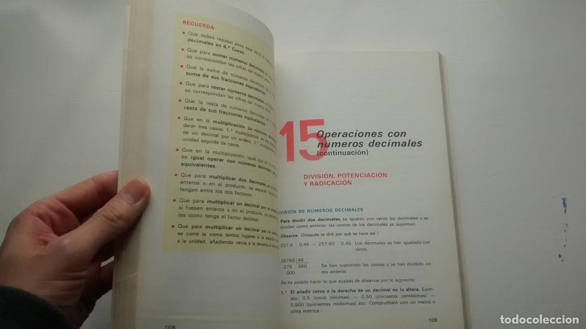 Libros de segunda mano: Nosotros y los n&uacute;meros - 6 EGB - Ram&oacute;n Gonz&aacute;lez D&iacute;az - Foto 3