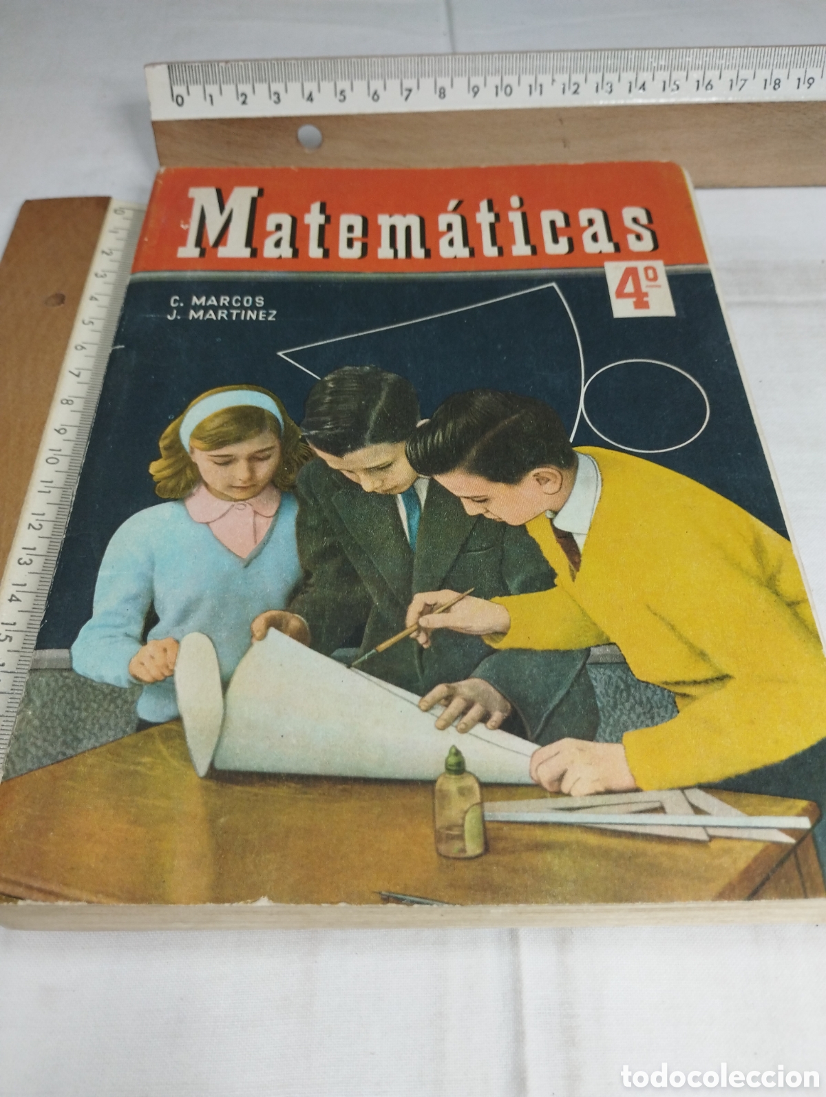 Libros de segunda mano: Matem&aacute;ticas 4&deg;. C. Marcos y J. Mart&iacute;nez - Foto 1