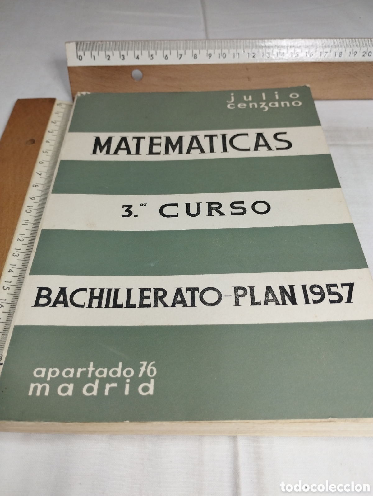 Libros de segunda mano: Matem&aacute;ticas. 3&deg; curso. Julio Cenzano, 1959 - Foto 1