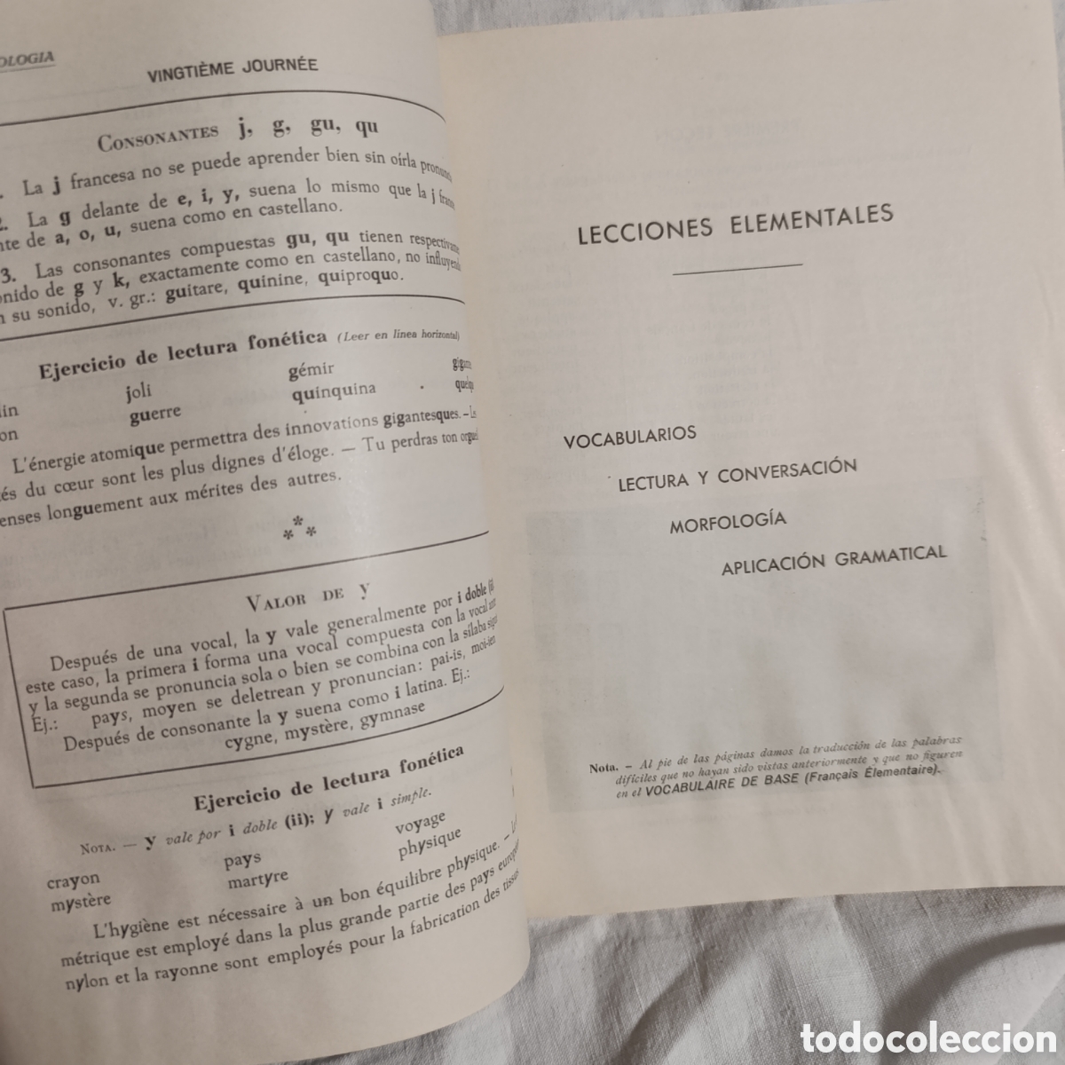 Libros de segunda mano: LENGUA FRANCESA,1958, CURSO ELEMENTAL,METODO PERRIER / EDICIONES PERRIER - Foto 3