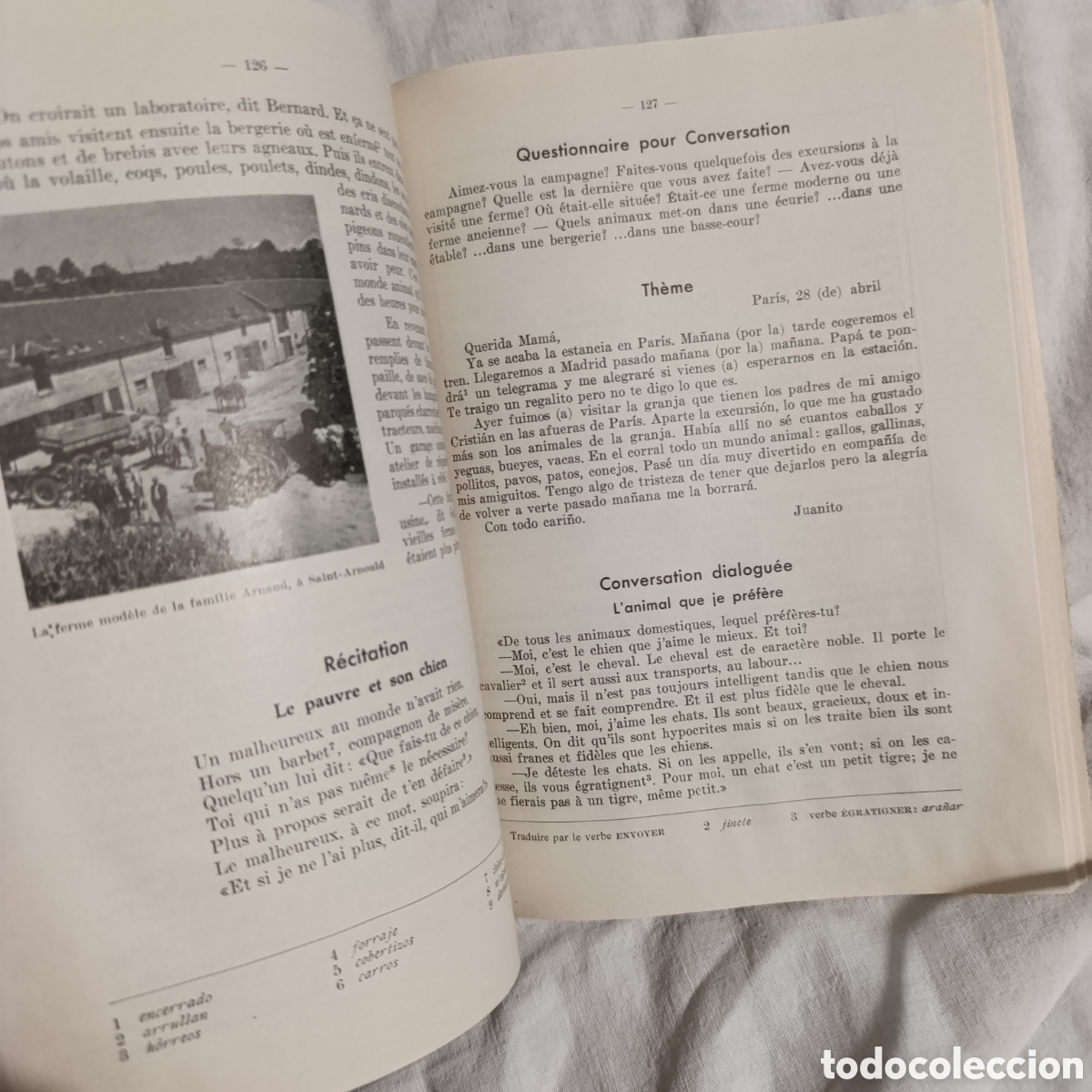 Libros de segunda mano: LENGUA FRANCESA,1958, CURSO ELEMENTAL,METODO PERRIER / EDICIONES PERRIER - Foto 4