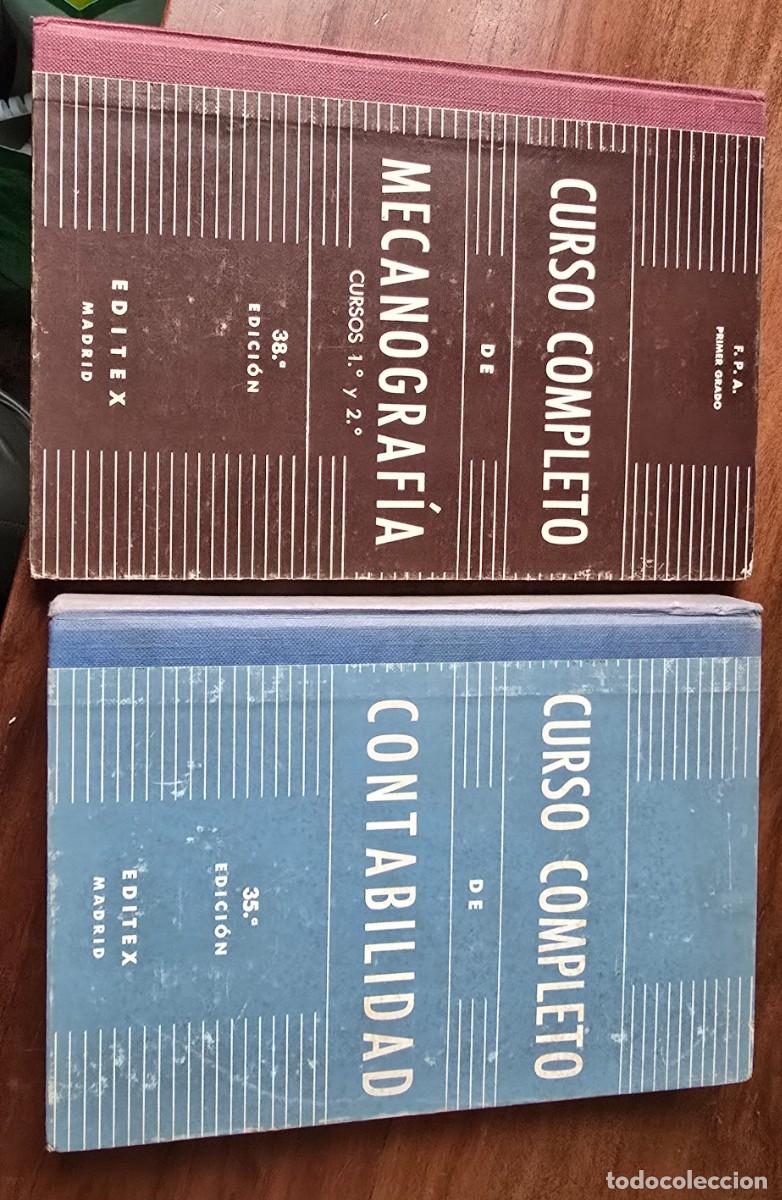 Libri di seconda mano: Curso completo de mecanograf&iacute;a y curso completo de contabilidad.