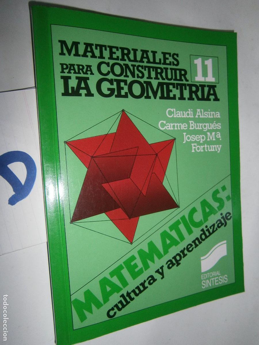 Libros de segunda mano: ANTIGUO LIBRO DE TEXTO - MATEMATICAS (MATERIALES PARA CONSTRUIR LA GEOMETRIA) - Foto 1