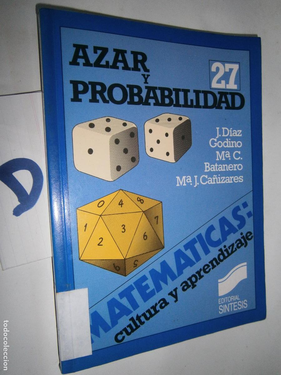 Libros de segunda mano: ANTIGUO LIBRO DE TEXTO - MATEMATICAS (AZAR Y PROBABILIDAD) - Foto 1