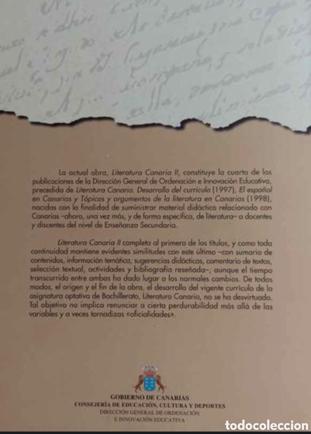 Libros de segunda mano: Literatura Canaria II. Desarrollo del curriculo. - Foto 3