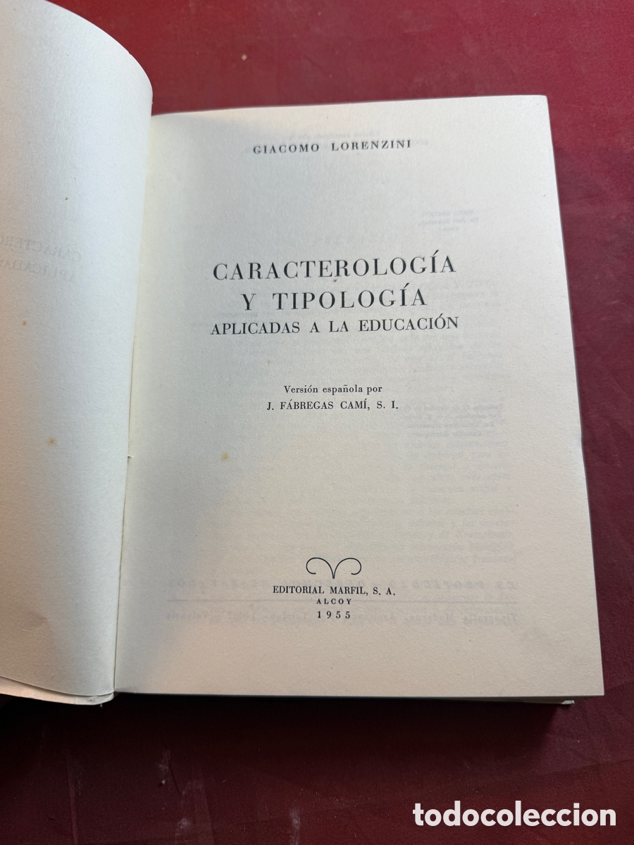 Libros de segunda mano: CARACTEROLOG&Iacute;A Y TIPOLOG&Iacute;A aplicadas a la Educaci&oacute;n - Foto 2