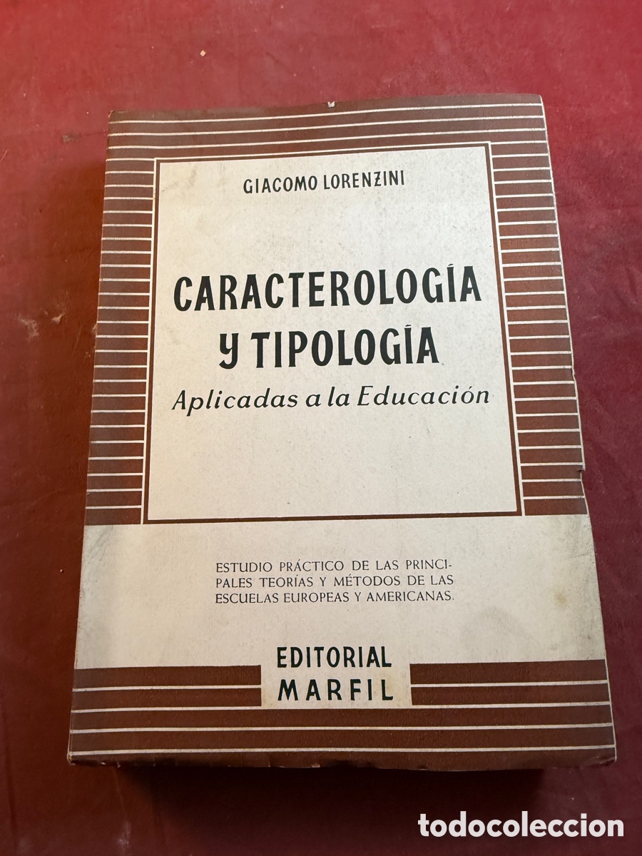 Libros de segunda mano: CARACTEROLOG&Iacute;A Y TIPOLOG&Iacute;A aplicadas a la Educaci&oacute;n - Foto 1