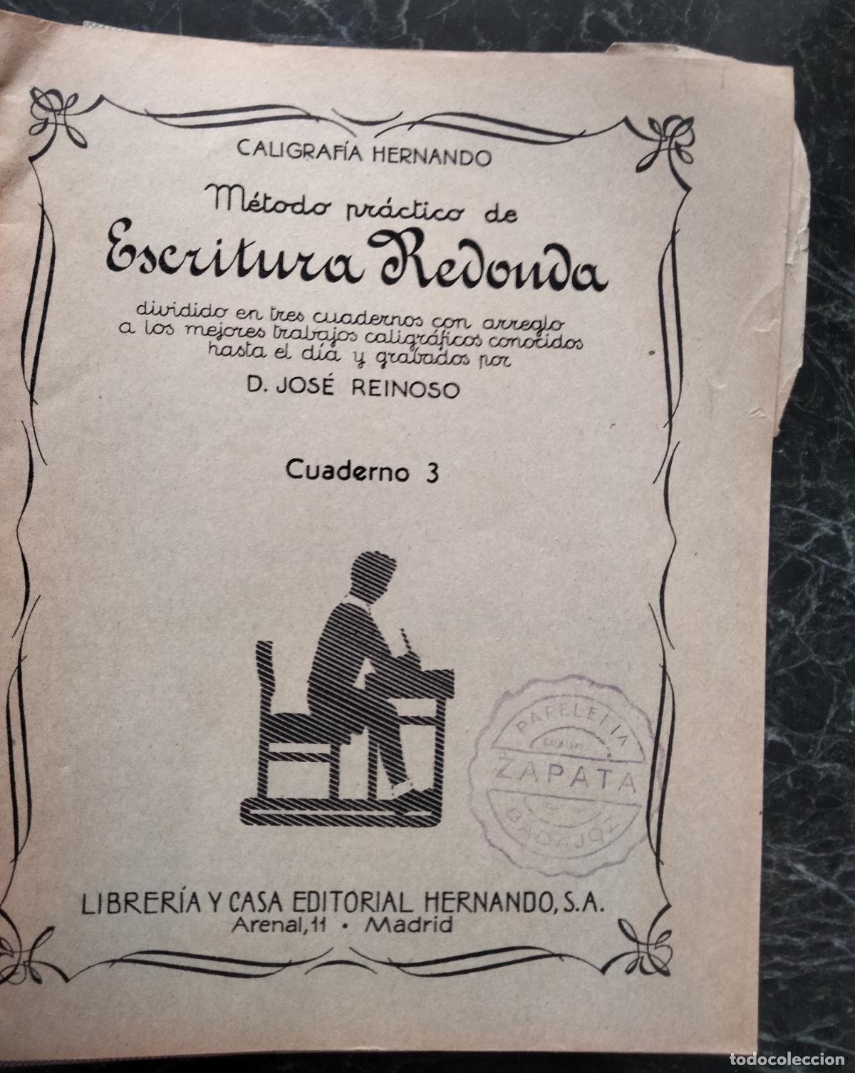 Libros de segunda mano: Caligraf&iacute;a Hernando. Cuaderno 3. Escritura redonda.