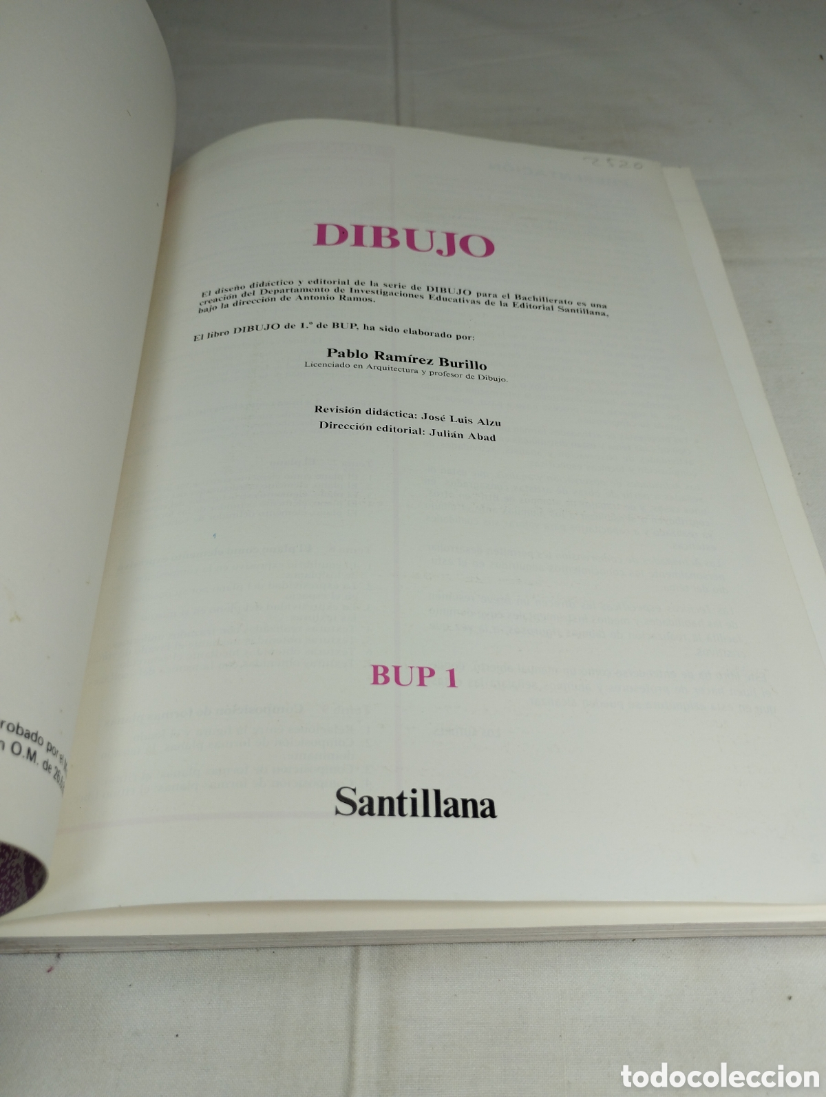 Libros de segunda mano: Dibujo 1&deg; BUP. Editorial Santillana, 1992 - Foto 2
