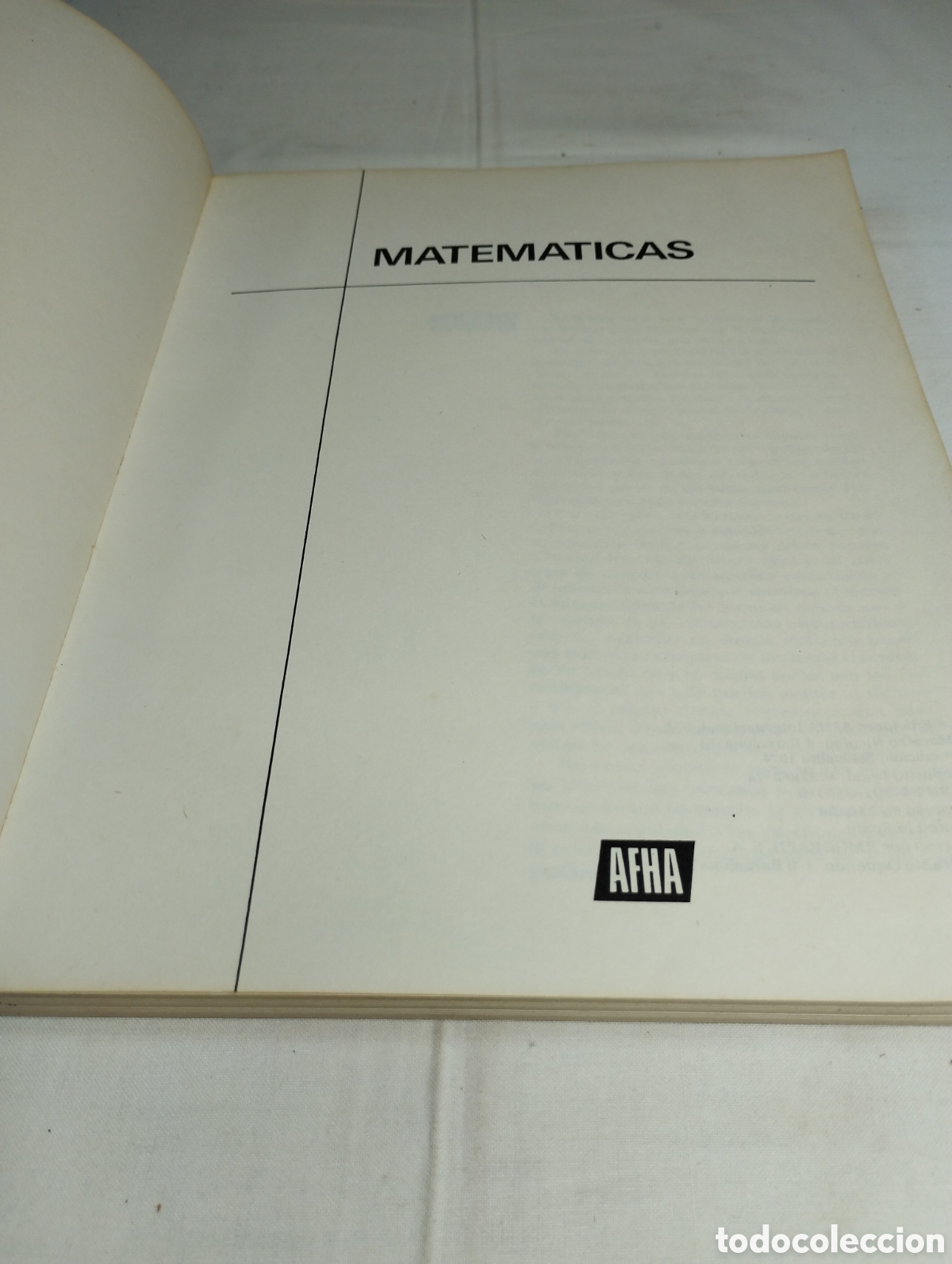 Libros de segunda mano: Matem&aacute;ticas. Editorial AHFA, 1974 - Foto 2