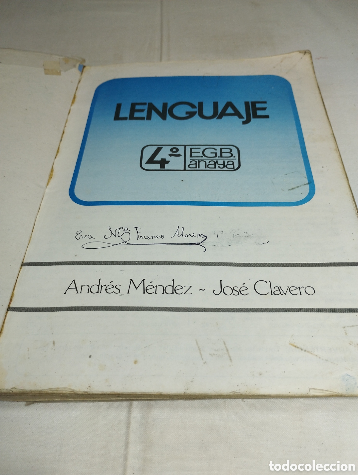 Libros de segunda mano: Lenguaje 4 EGB. Editorial Anaya, 1982 - Foto 2