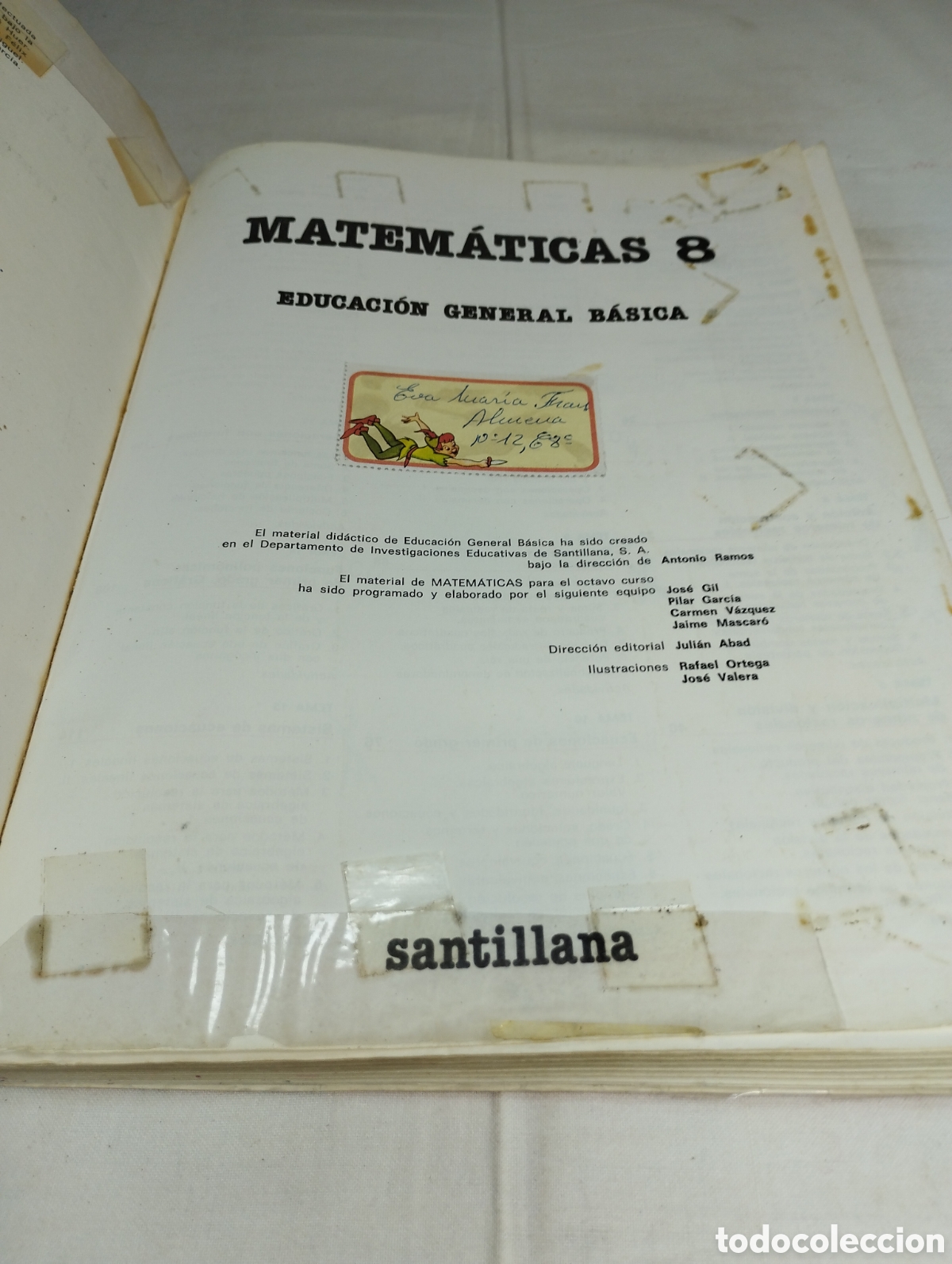 Libros de segunda mano: Matem&aacute;ticas 8 EGB. Editorial Santillana,1984 - Foto 2