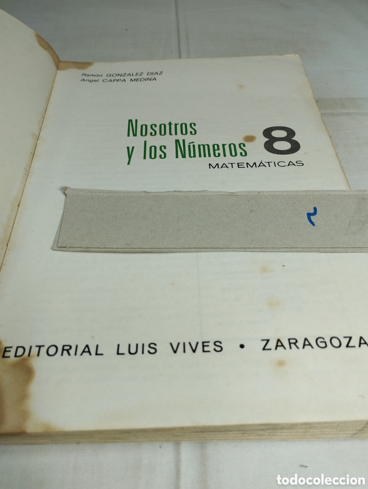 Libros de segunda mano: Nosotros y los n&uacute;meros. 8&deg; EGB. Edelvives, 1974 - Foto 2
