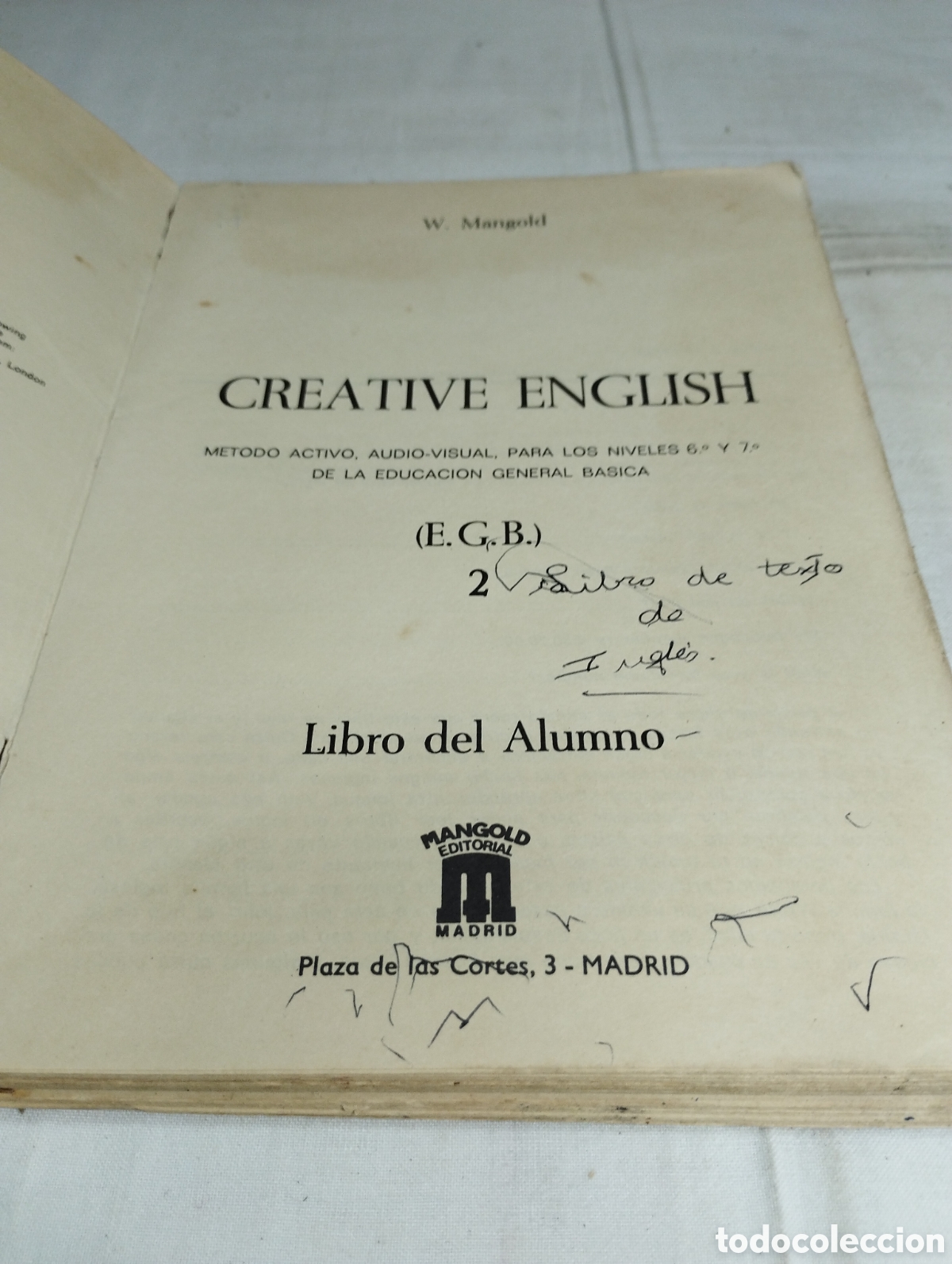 Libros de segunda mano: Creative English 2. W. Mangold, 1972 - Foto 2
