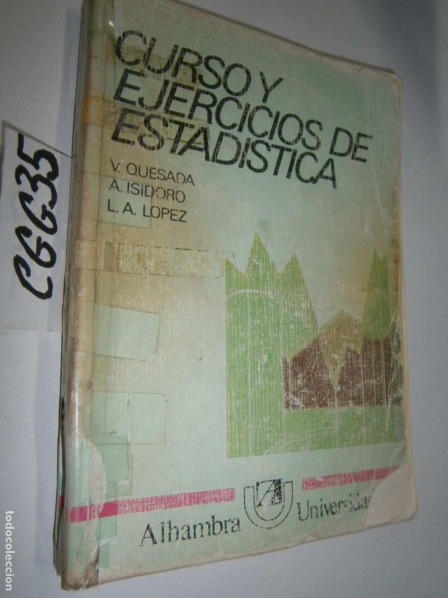 Libros de segunda mano: ANTIGUO LIBRO DE TEXTO - CURSO Y EJERCICIOS DE ESTADISTICA - Foto 1