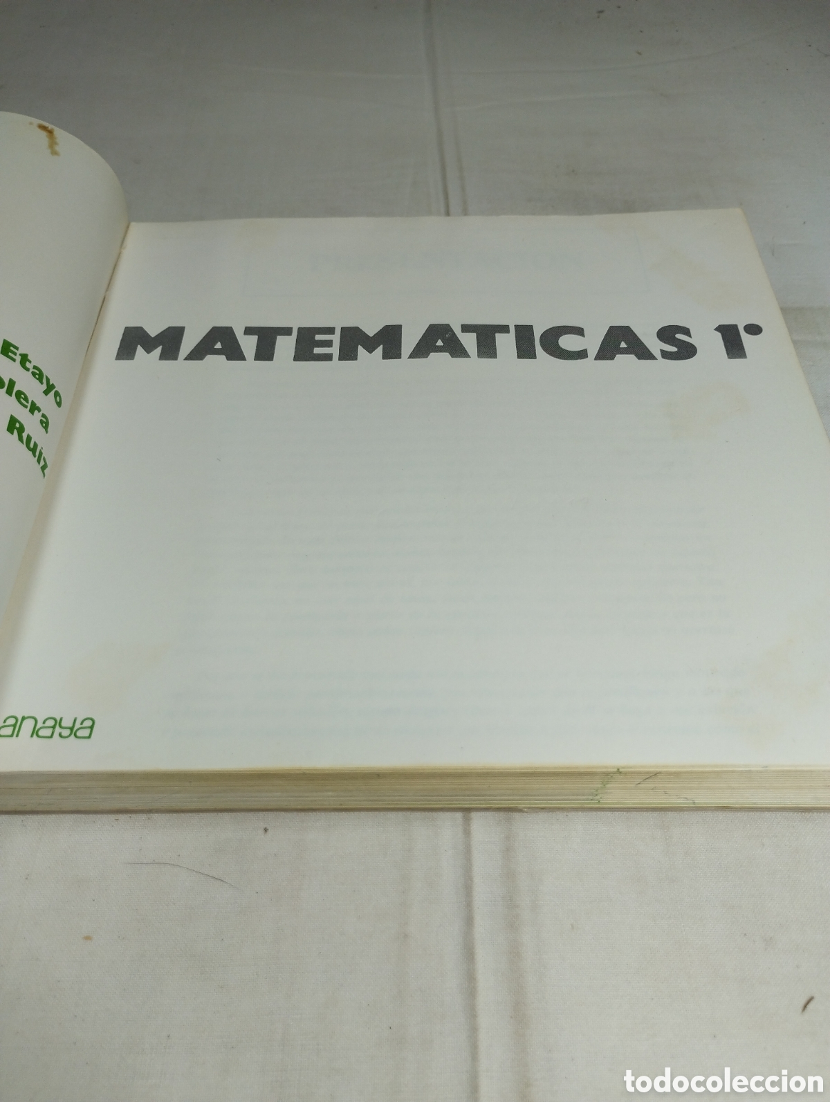 Libros de segunda mano: Matem&aacute;ticas 1. Editorial Anaya, 1978 - Foto 2