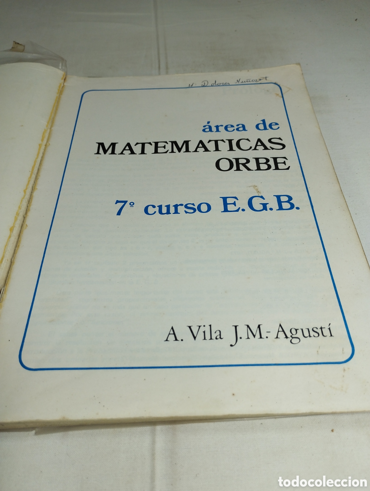 Libros de segunda mano: Matem&aacute;tica orbe. 7&deg; de EGB. Vicens-Vives, 1973 - Foto 2