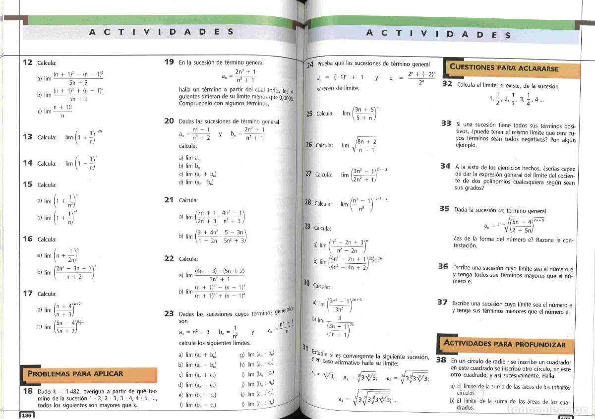 Libros de segunda mano: Matem&aacute;ticas.Algoritmo. 4&ordm; Secundaria. Opci&oacute;n B. SM. 2003 - Foto 2