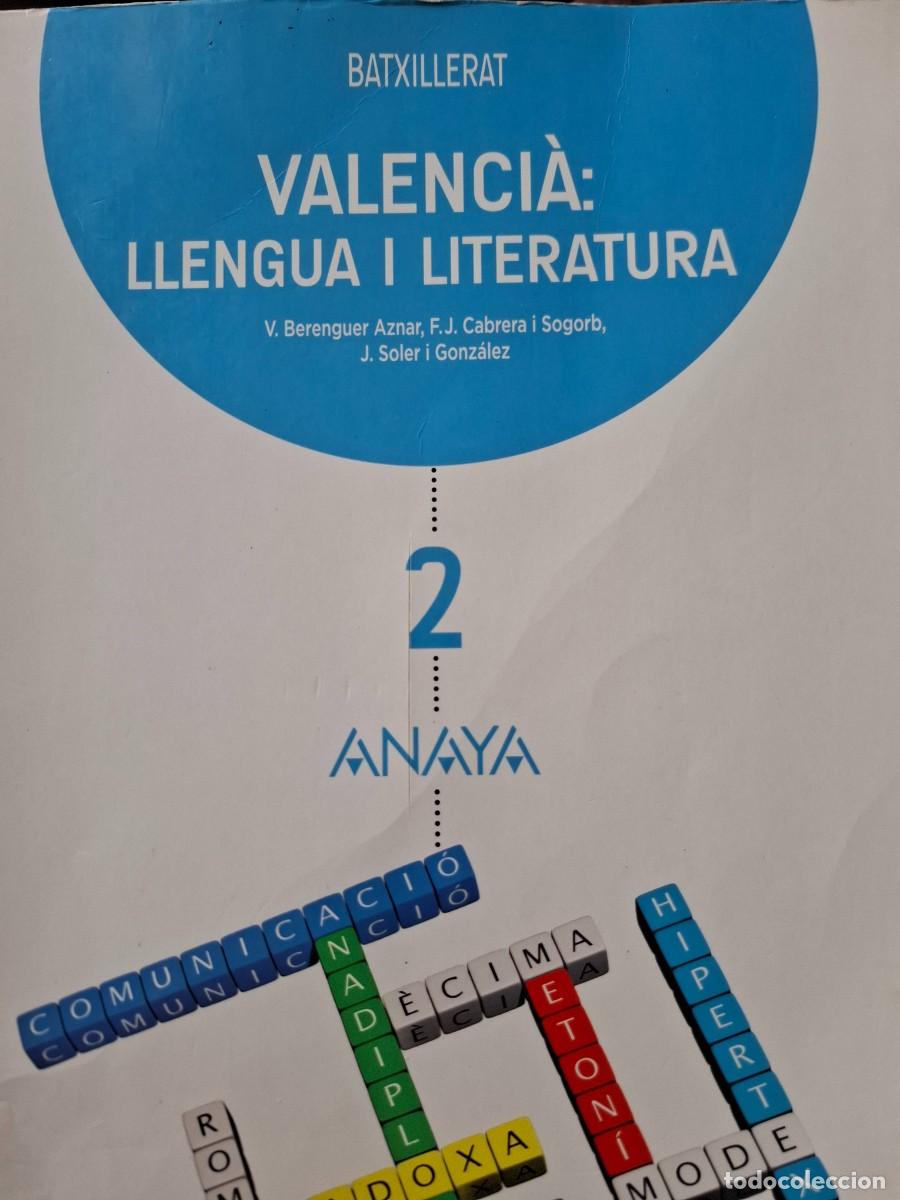 Second hand books: valenci&agrave; llengua i literatura V Berenguer Aznar F J Cabrera Sogorb J Soler Gonz&aacute;lez batxilletar 2