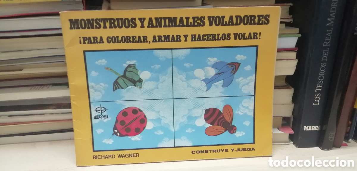 Second hand books: Monstruos y Animales voladores Para colorear, armar y hacerlos volar Richard Wagner Edaf Sin usar!