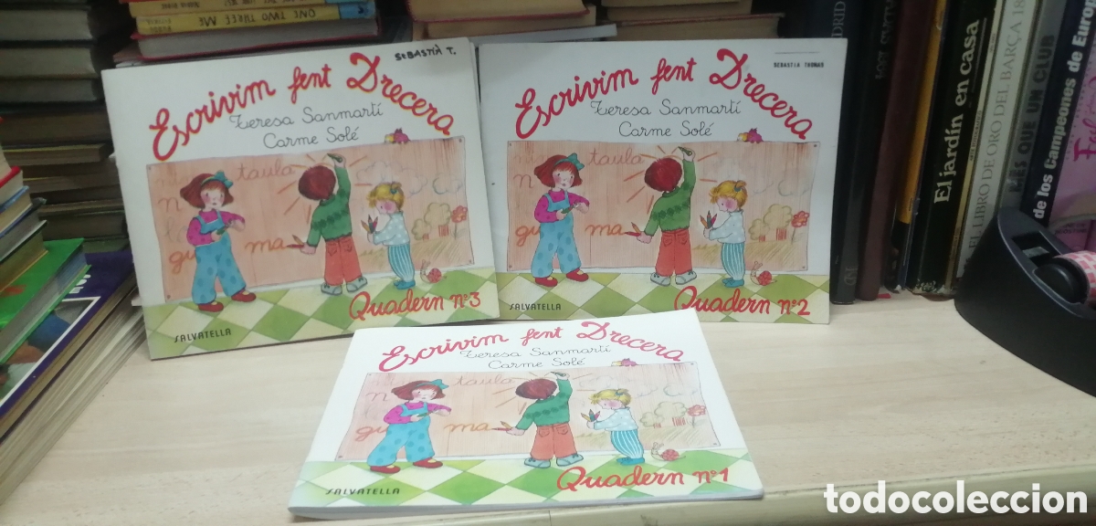 Second hand books: Escrivim fent Drecera Teresa Samarti i Carme Soler Quaderns 1,2,3 Obra completa Sense emprar!