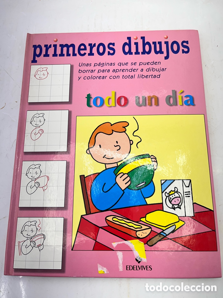 Libros de segunda mano: MIS PRIMEROS DIBUJOS, TODO UN DIA - edelvives - Foto 1