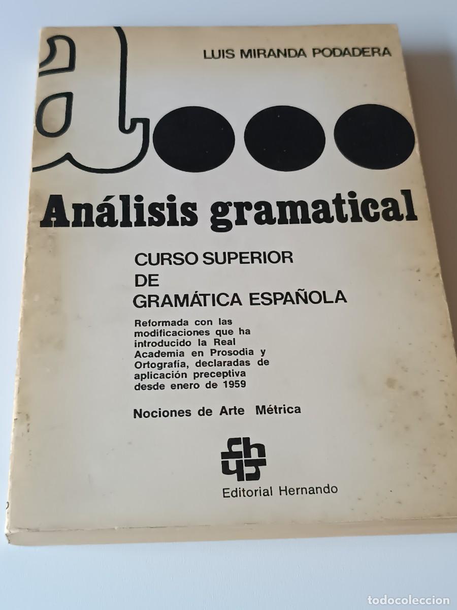 Libros de segunda mano: ANALISIS GRAMATICAL LUIS MIRANDA - Foto 1