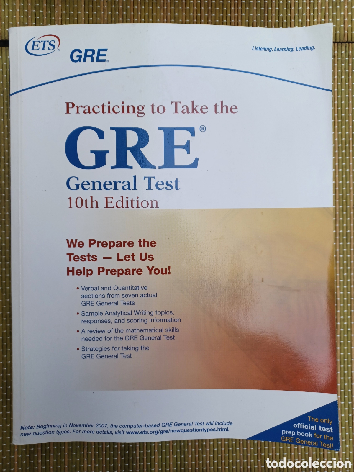 Libros de segunda mano: GRE General Test - ETS Paperback 10th Edition - Foto 1