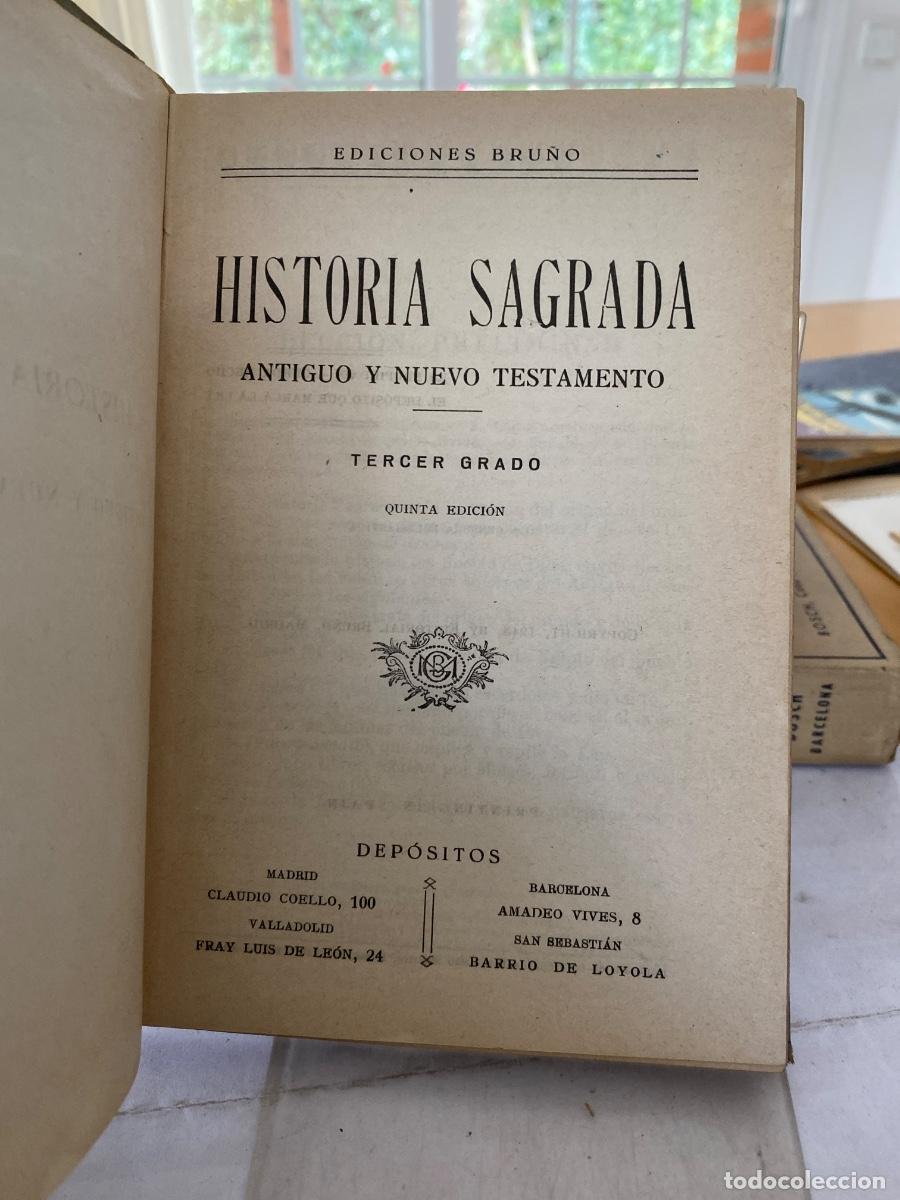 Libros de segunda mano: HISTORIA SAGRADA EDICIONES BRU&Ntilde;O TERCER GRADO - Foto 2