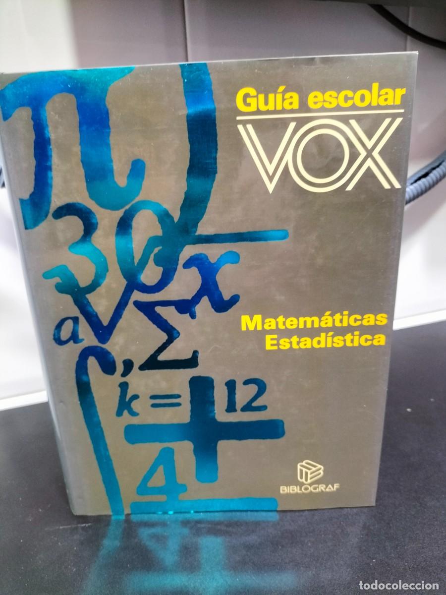 Libros de segunda mano: 1 LIBRO GUIA ESCOLAR VOX - MATEM&Aacute;TICAS ESTAD&Iacute;STICA - Foto 1