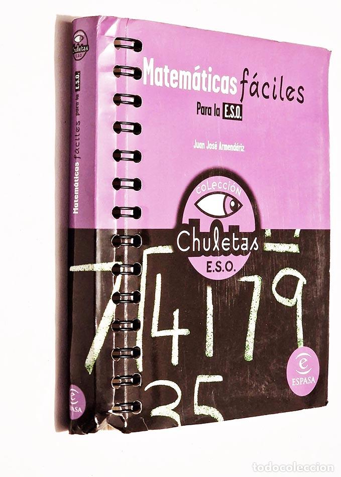 Libros de segunda mano: MATEM&Aacute;TICAS F&Aacute;CILES PARA LA E.S.O. - ARMEND&Aacute;RIZ, Juan Jos&eacute; - Foto 1