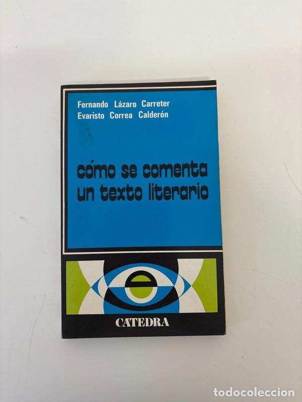 Libros de segunda mano: Como se comenta un texto literario - Foto 1