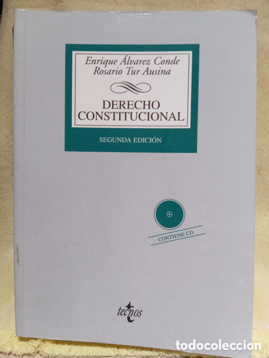 Libros de segunda mano: Derecho Constitucional. Autor: Enrique &Aacute;lvarez Conde. - Foto 1