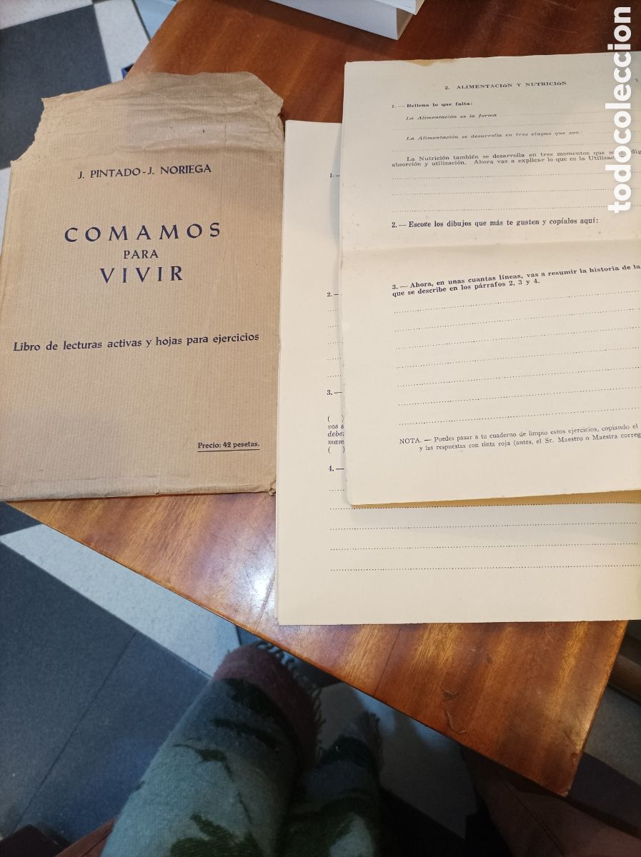 Gebrauchte B&uuml;cher: COMAMOS PARA VIVIR.LIBRO DE LECTURAS ACTIVAS Y HOJAS EJERCICIOS.J.PINTADO.J NORIEGA